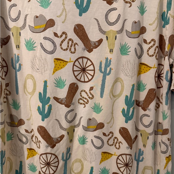 Little Sleepies “Ready to Rodeo” Bamboo Shirt- adult Large - Picture 2 of 4
